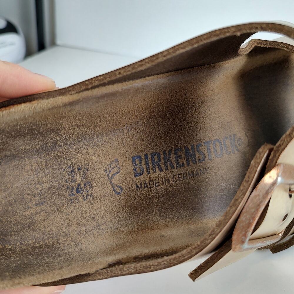 Birkenstock Arizona metallic Rose Gold casual summer sandals womens 6-6.5 (37) - Picture 7 of 9